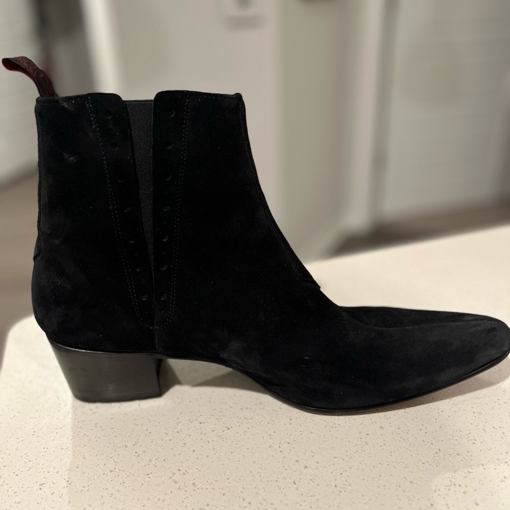 Jeffrey West Muse Boots in Black Suede, Men's size 12